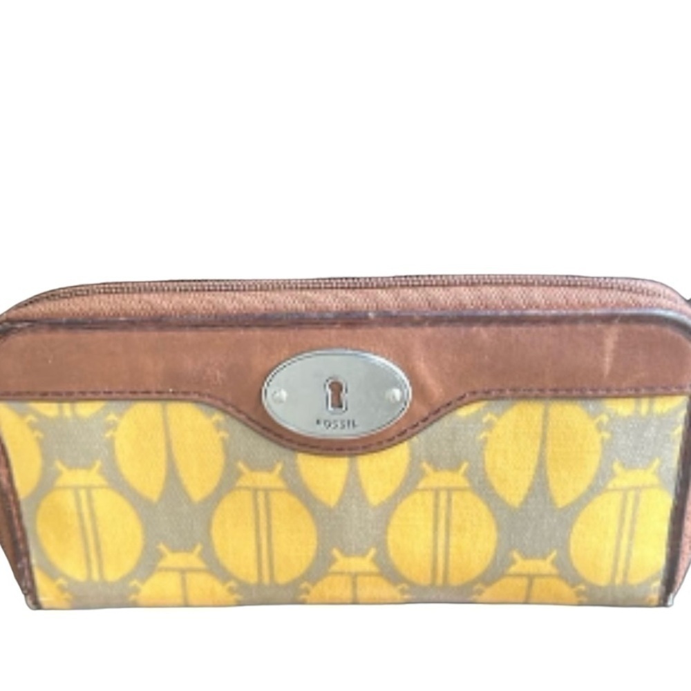 Fossil Key Per Set Tote Crossbody Bag and Wallet Ladybug - Picture 9 of 15